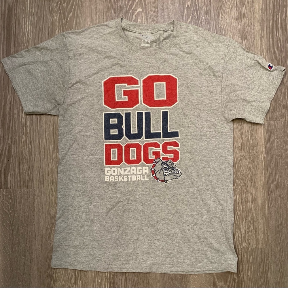 Gonzaga Bulldogs Basketball Champion Authentic T-Shirt Men’s Size Medium​‎